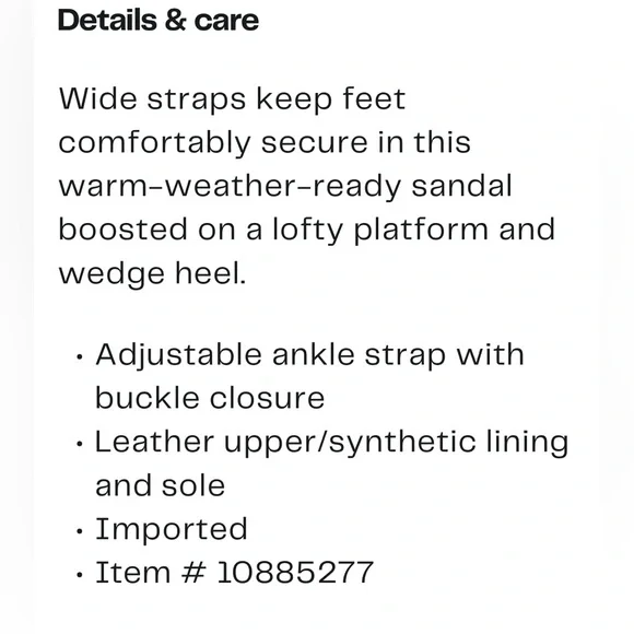 Vince Camuto Cream Wedge Sandals Leather “Diliah” Style, Various Sizes - Picture 2 of 14